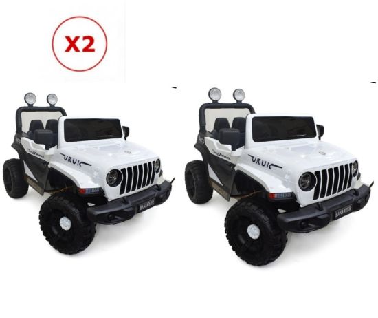 صورة سيارتين جيب اطفال بتصميم مميز - أبيض